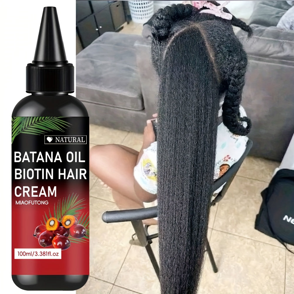 3.38oz Rosemary And Biotin Batana Hair Oil for Scalp And Hair Care, Contains Biotin, Strengthens Hair Ends, Prevents Breakage And Split Ends, Suitable for All Hair Types