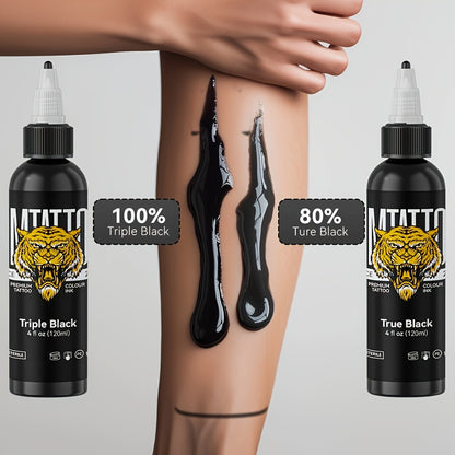 Tattoo Ink Solid Color 4.06oz Professional DM Advanced Formula Triple Black True Black Bright White Fire Red Royal Blue Canary Yellow Leaf Green Outline Ink