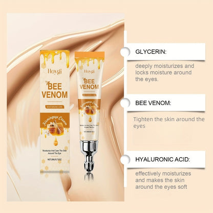 Eye Cream with Hyaluronic Acid – Honey Miracle Moisturizing & Firming Under Eye Cream for Dark Circles, Puffiness & Fine Lines | Fast-Absorbing Formula for All Skin Types | 3-Pack Value Set