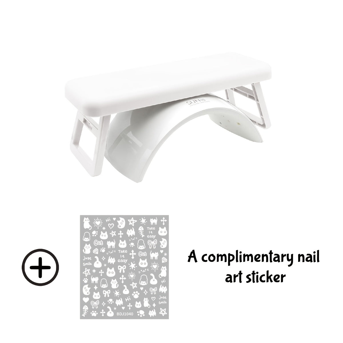 1pc Folding Nail Armrest, Nail Technician Hand Support - Salon Wrist Bracket - Nail Pillow - Nail Pillow Armrest - Portable Scaffold - Nail Station Essentials
