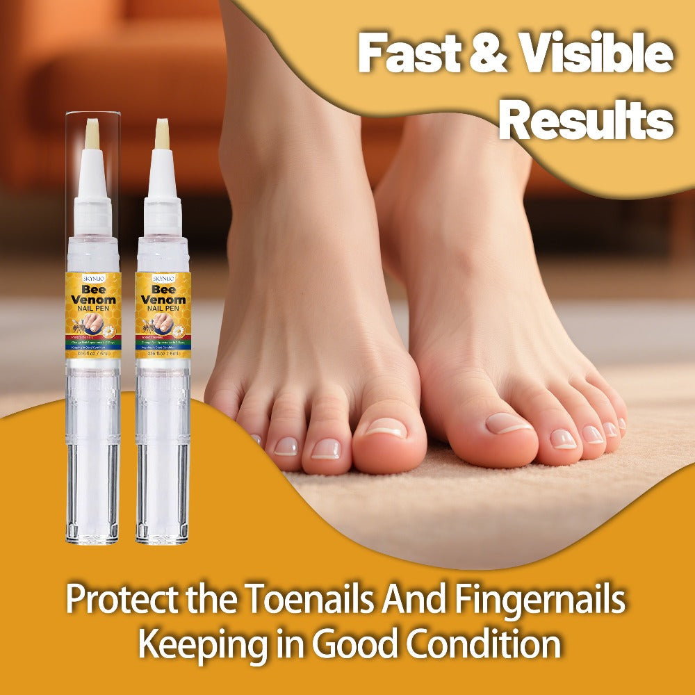 Bee Venom for Nail Pen, Extra Strength, Fast-Acting Toenail Care, Nourishing, Harden & Brightens Nail Surface, Suitable for Women & Men, Keep in Good Condition