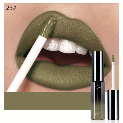 Matte Liquid Lipstick Velvet Finish 24H Waterproof - Long-Lasting High Pigment Anti-Smudge Cup-Proof Lip Glaze 20+ Bold Shades All Skin Tones Pudaier