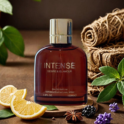Men's Eau de Parfum Intenso 3.4 oz – Lavender, Basil & Aquatic Notes, Long Lasting Cologne Spray for Men, Fresh Aromatic Fougere Scent, Sophisticated Daily & Evening Fragrance, Romantic Gift for Him