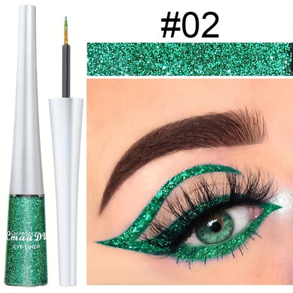 Glitter Liquid Eyeliner Set 16 Colors Sparkling Eye Liner Kit Waterproof Long Lasting Party Stage Festival Makeup Beauty Tool