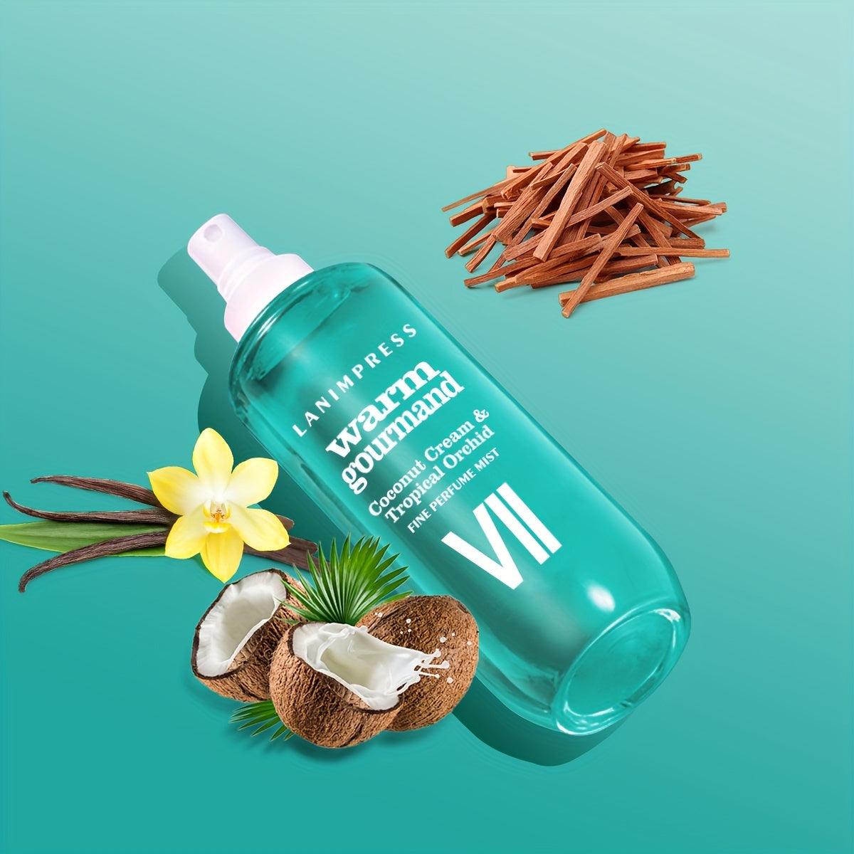 3.0fl.oz NEW Look Samba Passion Body & Hair Fine Perfume Mist - Warm Gourmand Coconut & Tropical Orchid Fragrance, Long-Lasting Travel Size Perfume Spray, Paraben-Free, Perfect for Halloween Christmas Valentine's Day Gifts Casual Attire for Women