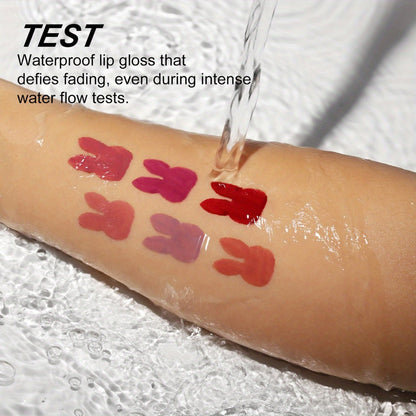 Liquid Lipstick Set 6pcs Matte Nude Long Lasting High Pigment VISION Lip Gloss Bundle Waterproof Smudge Proof Lip Color Kit Gift for Women Girls