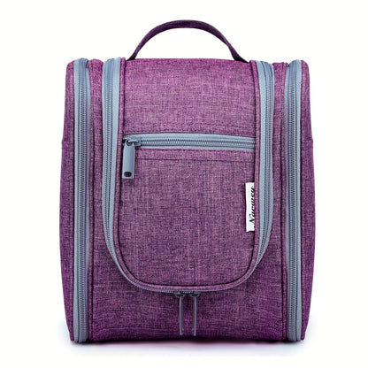 Hanging Toiletry Bag for Women Travel Makeup Bag Multi-Compartment Cosmetic Organizer with Hook Large Capacity Waterproof Toiletry Pouch for Travel Cruise Gym