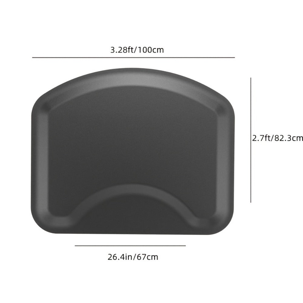 Omysalon Salon Mat for Hair Stylist, Thick Barber Chair Mats with Round Cutout Hair Salon Mats for Hairdresser Standing, Barbershop Beauty Spa Hairdressing Equipment, a Comfortable Gift for Hairdressers