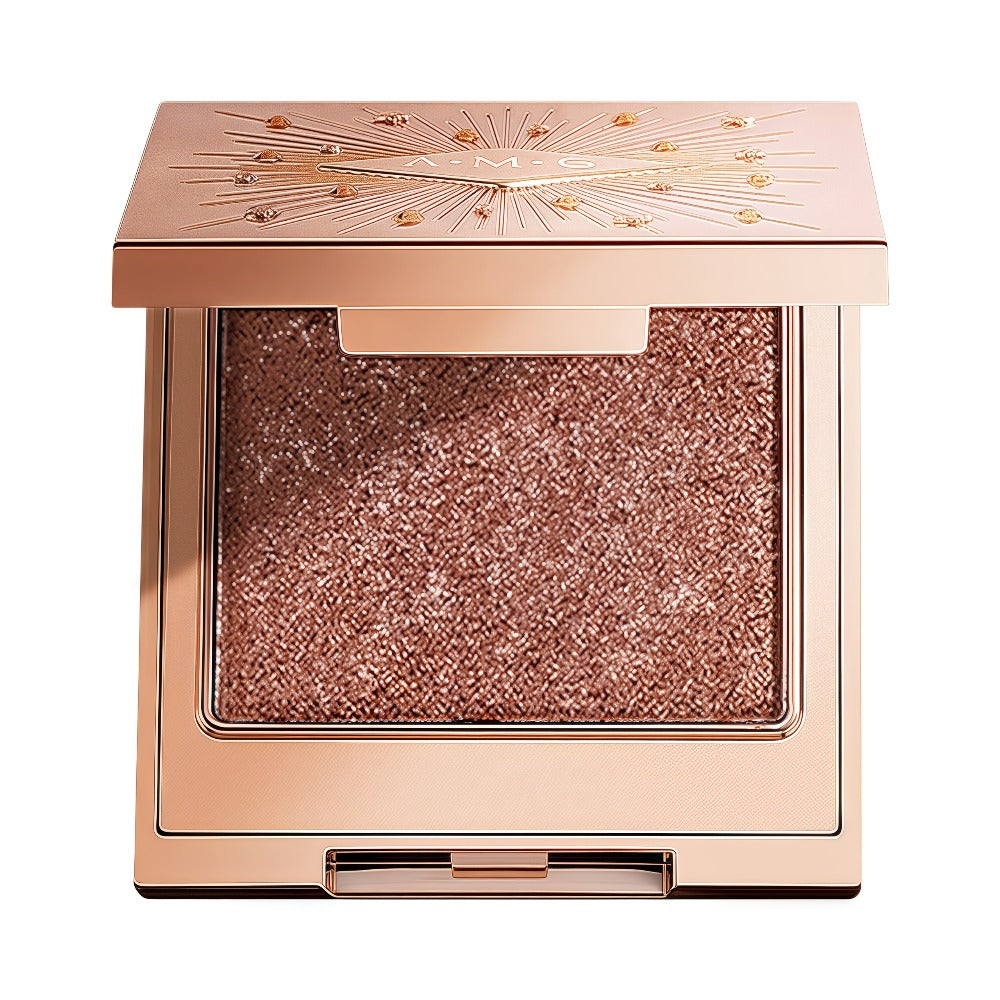 Shimmer Eyeshadow Palette 5 Shades Waterproof Creamy Glowing Formula with Built-in Mirror Luxury Packaging Radiant Finish Eye Makeup Gift Women