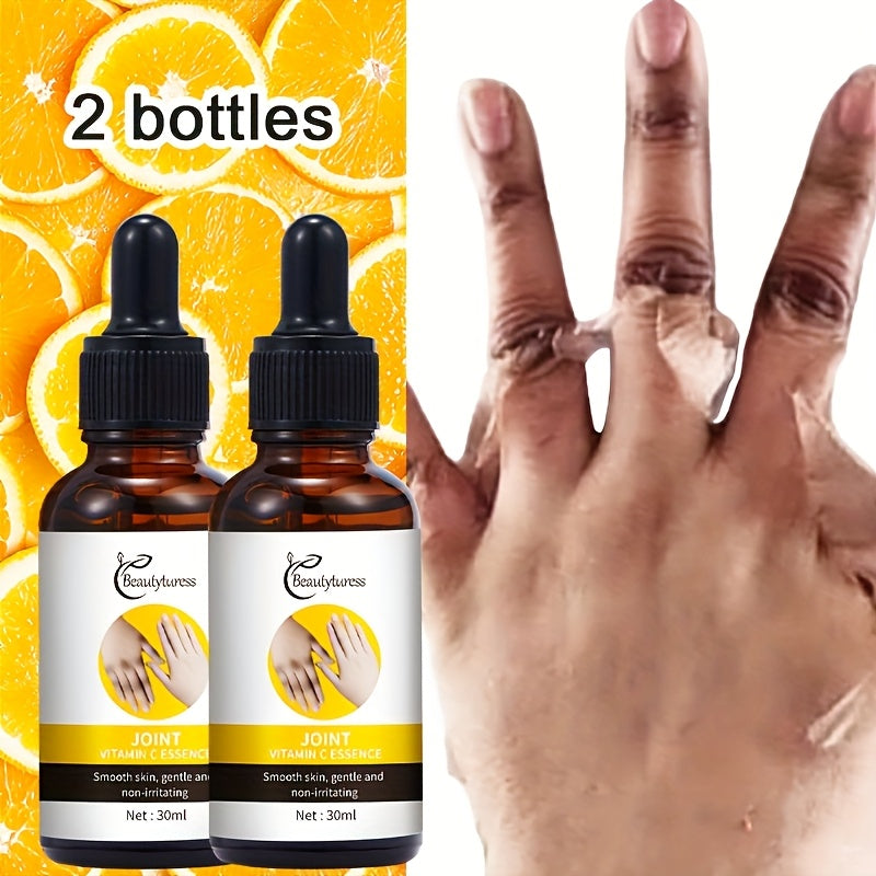 2 Bottles - Joint Vitamin C Essence, Moisturizing, No Dark Spots, Brighten, Shiny Light Beige, Daily Joint Care, Dark Spot Correction, Light Beige Brightening Regimen, Facial Serum, Brightening Skincare, Light Beige Formula, Non-Greasy Texture