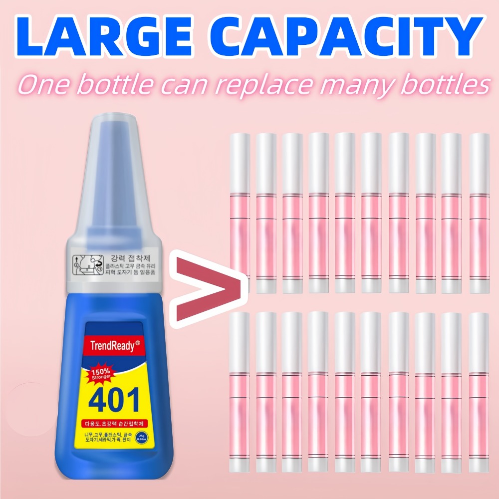 8-Pack/6-Pack/4-pack/2-Pack Extra Strong & Waterproof Nail Adhesive with Nail Stickers | 0.85oz Bottles with Dropper Tip | Quick-Release, Long-Wearing | Alcohol-Free Salon Formula | Multi-Use: Nails, Fabric, Repairs | Super Glue, Nail Glue