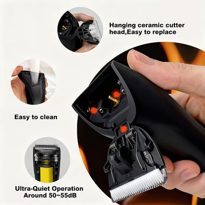 Body Hair Trimmer for Men & Women - Electric Groin Ball Shaver Bikini Trimmer Replaceable Ceramic Blade Professional Body Groomer Clipper