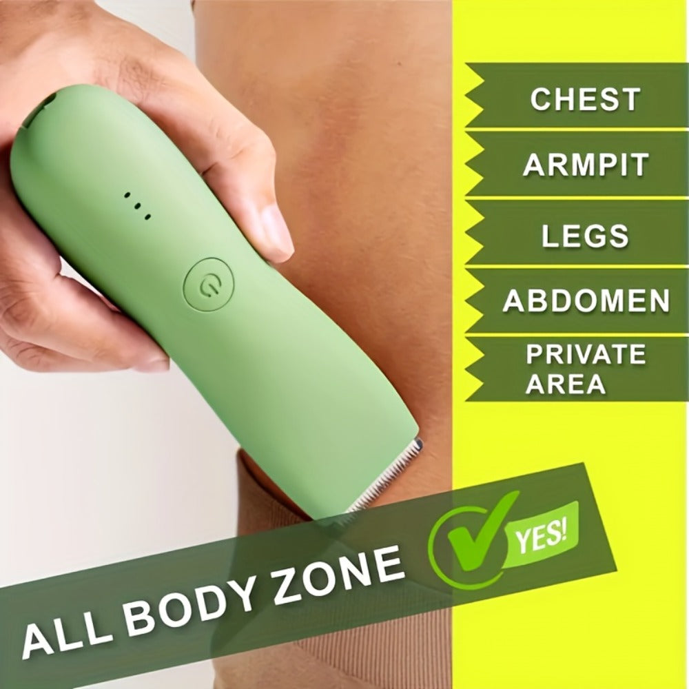 Body Hair Trimmer, Suitable for Men and Women - Electric Body Hair Trimmer with Replaceable Ceramic Blades for Smooth Shaving and Corset Trim