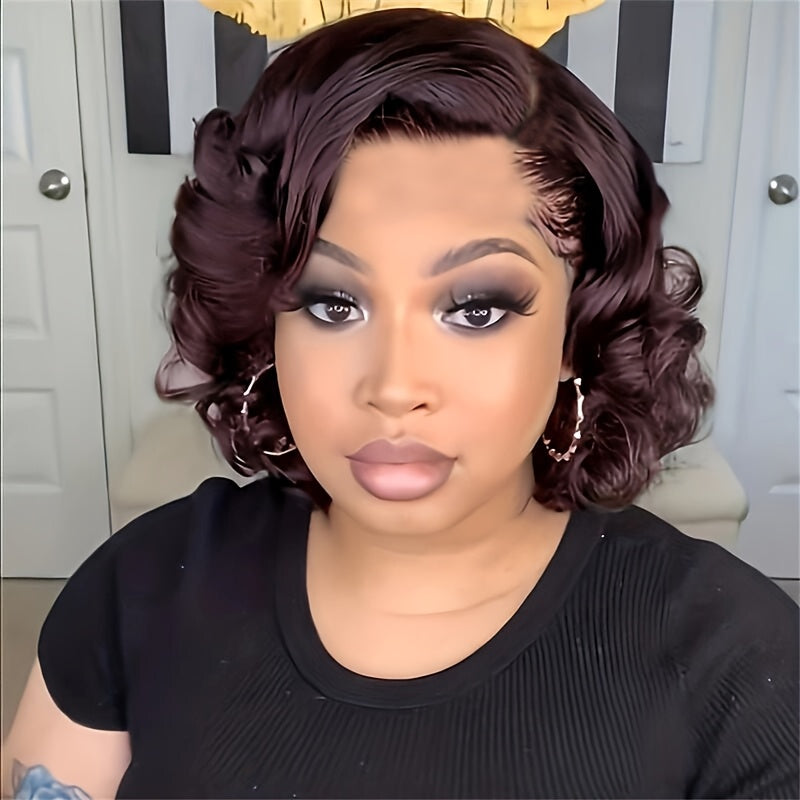 Brief Brown Wig, Short Bob Wig, Curly Short Wig, Pixie Cut Hairpieces, Synthetic Wigs for Women, Short Hairstyles for Halloween, Christmas Celebrations, And Music Festivals