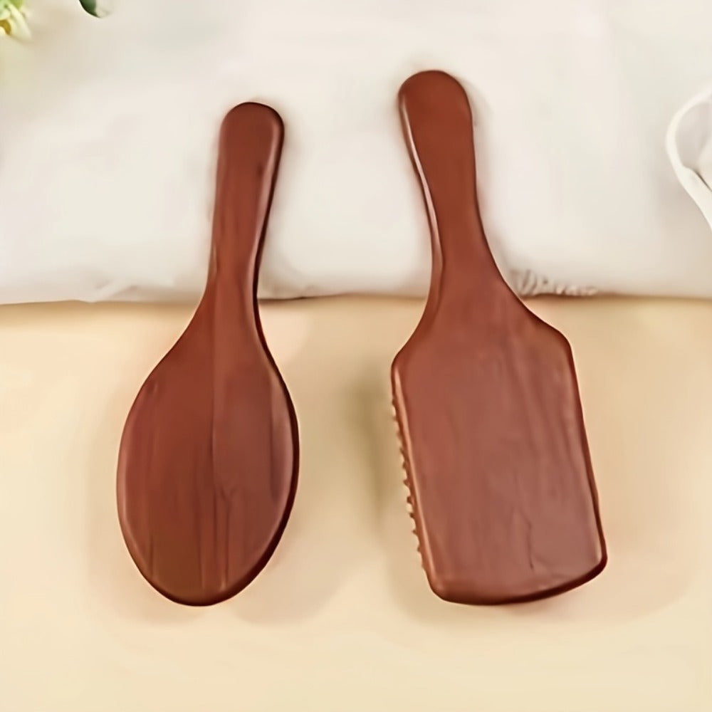 1pc Personalized Engraved Wooden Hair Brush | Custom Name Comb Crimson Handmade Bridesmaid & Wedding Party Gift Suitable for Women 15+ | Mother's Day Gift | Teacher's Day Gift