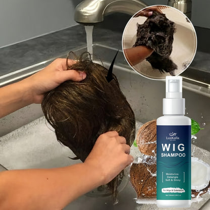 Wig Conditioner Spray with Argan Oil & Vitamin E - Sillkva Leave-In Moisturizing Care for Synthetic & Human Hair Wigs, Detangles, Reduces Frizz & Adds Shine