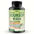 Soursop Graviola Capsules - Laboratory-tested Advanced Ingredient Blend - 24IN1 = Digestion, GUT Health, Provides Antioxidant Benefits for Man and Woman. - 60 CAPSULES