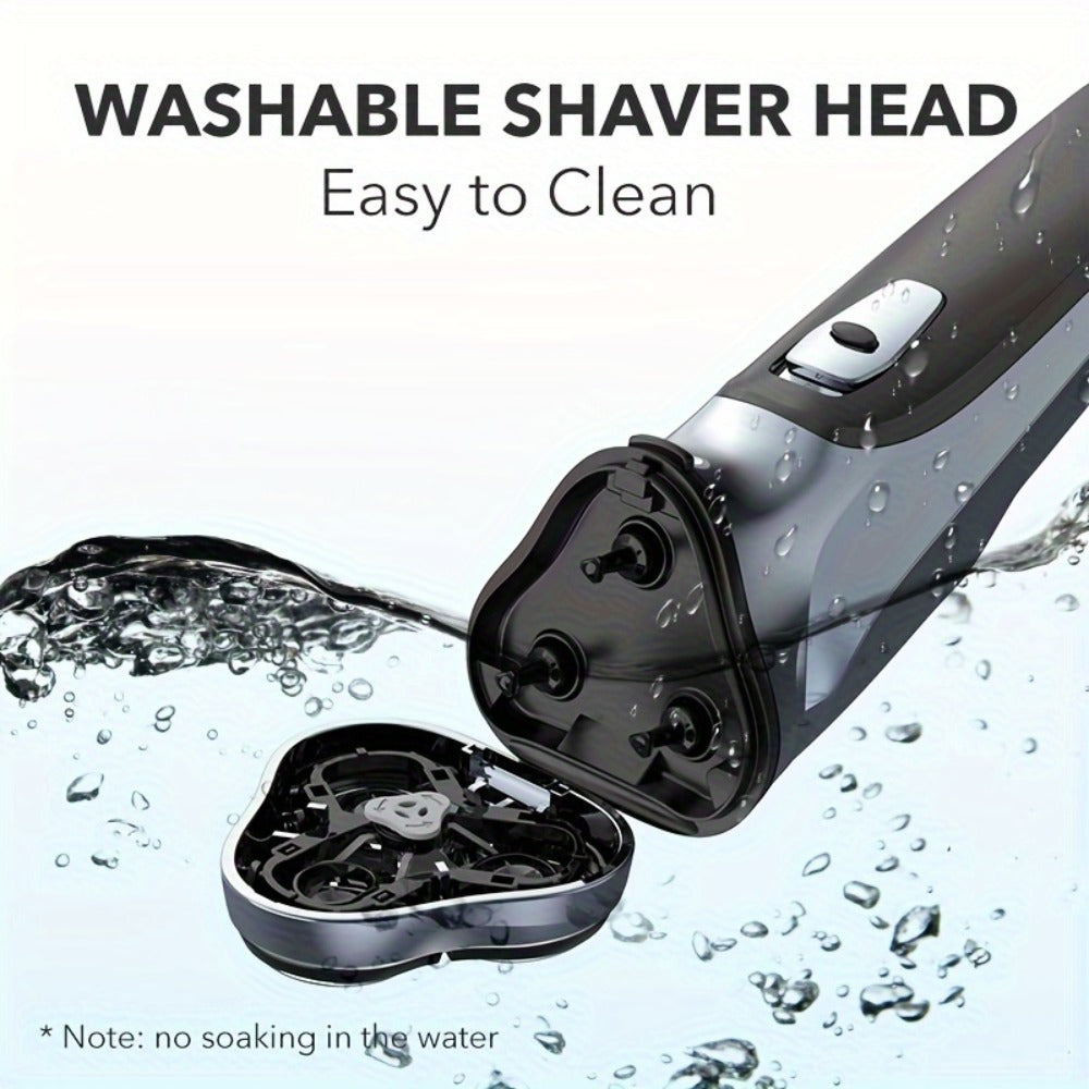 Sejoy Electric Razor for Men, Mens Electric Shavers, Rechargeable Electric Razor Shaving Machines, with Pop-up Trimmer, 1 Hour Fast Charging, 3D Floating Head, LCD Power Indicator.