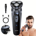 Sejoy Electric Razor for Men, Mens Electric Shavers, Rechargeable Electric Razor Shaving Machines, with Pop-up Trimmer, 1 Hour Fast Charging, 3D Floating Head, LCD Power Indicator.
