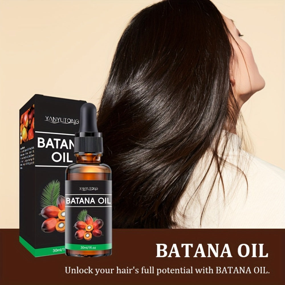 Batana Oil Hair Treatment 30ml - Plant Extract Leave-In Hair & Scalp Essence, Deep Moisturizing, Lasting Fragrance, All Hair Types, 1pc or 4pcs