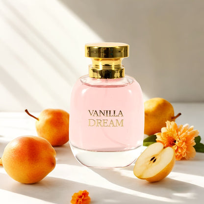 Women's Perfume Fruity Floral Scent 3.38 oz | Pear Jasmine Vanilla Sandalwood Long Lasting Eau de Parfum for Dating Office Gift