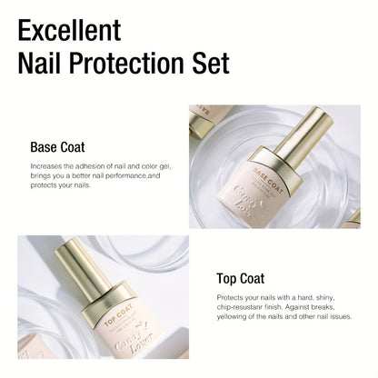 Nail Dehydrator & Primer Kit - Nail Prep Dehydrator, Bonding Primer, Gel Base Coat & Top Coat Set for Long-Lasting Gel Nail Polish, Home DIY & Salon Use