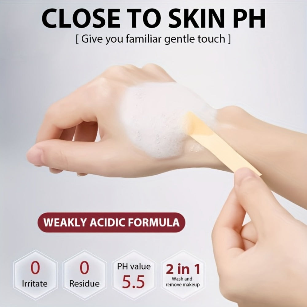 This Five-In-One Facial Cleanser Combines Hyaluronic Acid, Niacinamide, Vitamin C, Vitamin E, And Collagen to Help The Skin Bid Farewell to Dryness And Dullness, Leaving It Smooth And Delicate. Its Rich Foam Deeply Cleanses Oil And Dirt