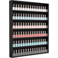 6 Layers/ 10 Layers Nail Polish Rack, Wall Mount Nail Polish Organizer W/ Acrylic Baffle, Salon Display Rack for Home Spa And Nail Studio, Pink/ White/ Black