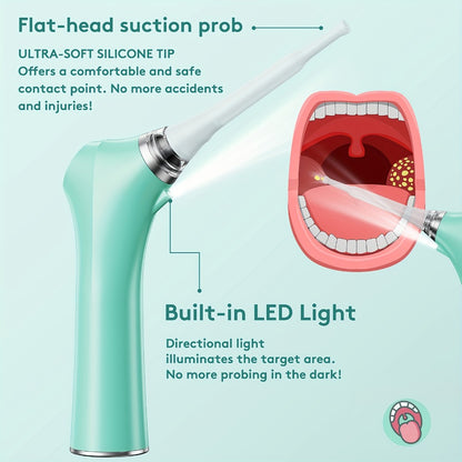 Tonsil Stone Remover Electric Vacuum Tonsil Stone Removal Kit with LED Light 3 Suction Modes 5X Magnifying Mirror Oral Irrigator Tool for Safe Gentle Tonsillolith Removal Adults