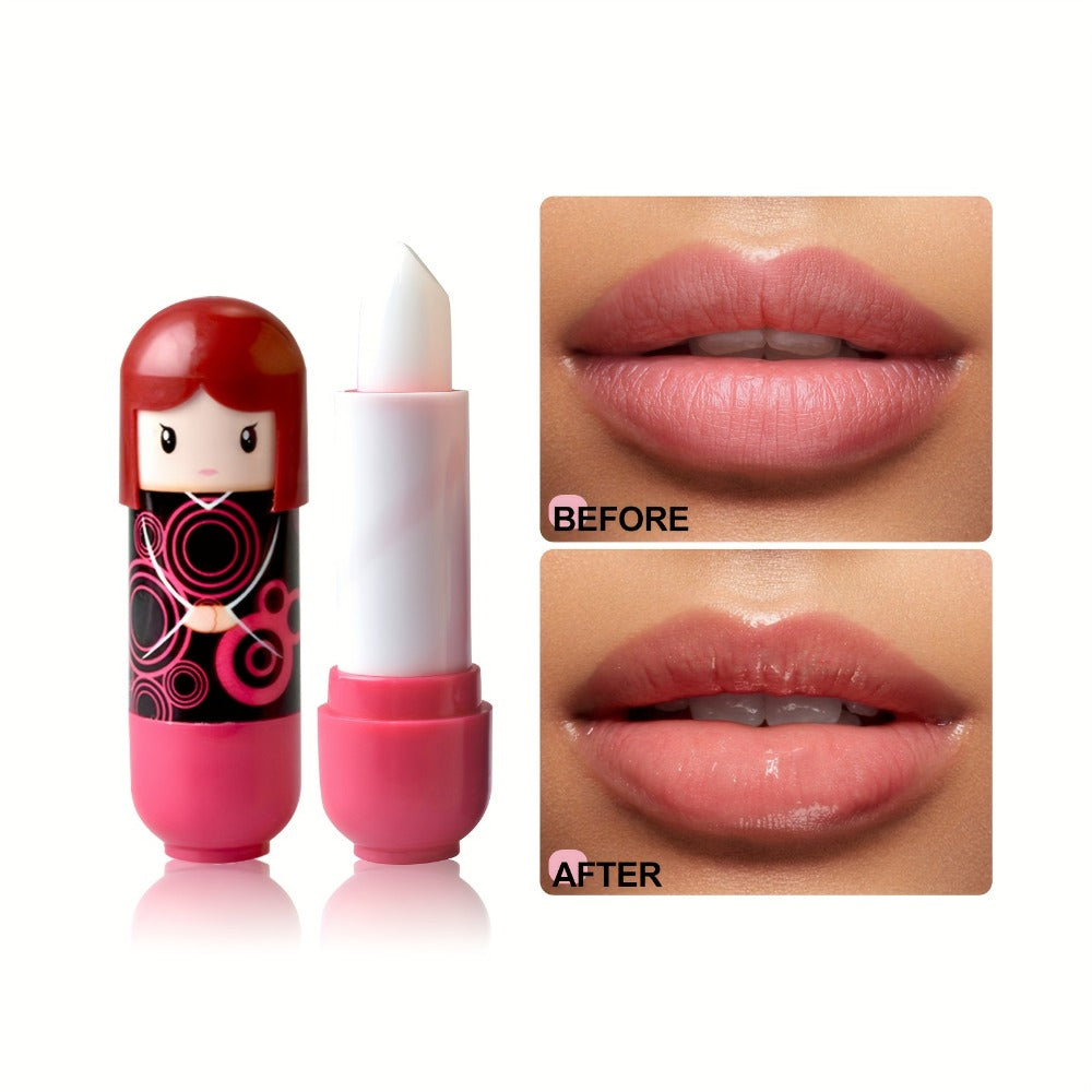 Set of 24 Lip Balms in a Charming Doll Design, Keeps Lips Safe, Provides Lasting Hydration, And Helps Avoid Dryness Each X 24