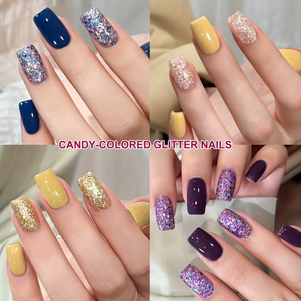 Glamorous Spring Nails Seasonal Nail Art 2Colors Set 0.51oz Nail Gel Polish Soaking LED Nail Gel Salon Female Nail Art Tools Four Seasons Fashion