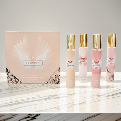 Perfume Gift Set for Women — Mystical 4-Piece Travel Size Fragrance Kit 20ml Each, Fresh Fruity Floral Scents, Long-Lasting Unisex Eau de Parfum, Ideal for Birthday, Valentine’s Day & Everyday Wear