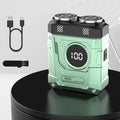 2025 New Mecha Dual-Head Electric Shaver with USB Rechargeable Battery, 3 Colors Available, 2-In-1 Dual-Head Design, 3-Speed Adjustable Speed, 3-Speed Adjustable, Shaving