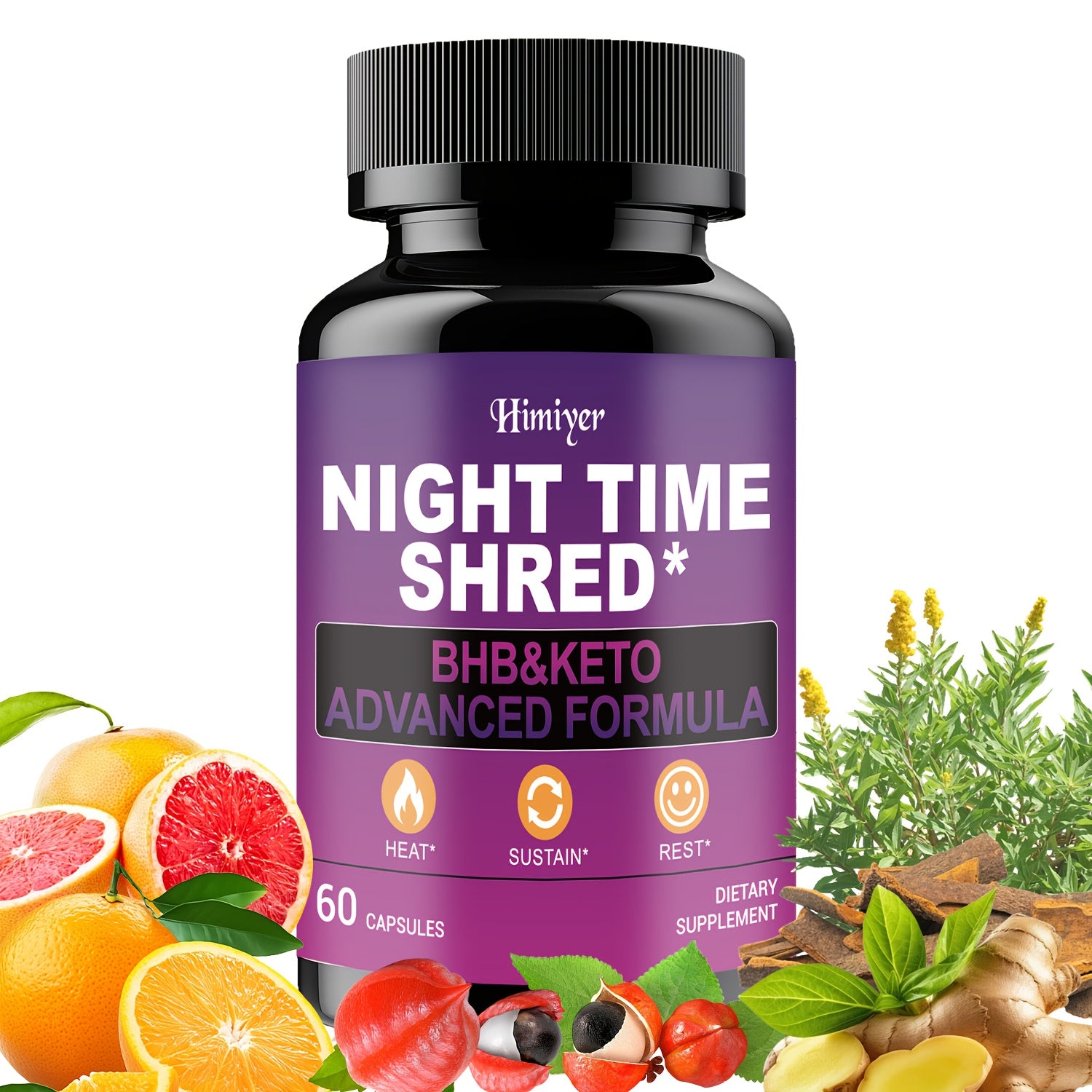 Buy 2 Get 1 Free - NIGHT TIME SHRED Mask - Contains 22% Caffeine, Goji Berries, And Dandelion Root Stems to Help Metabolism And Shape Your Ideal Body - Sleep, Stress, Antioxidants.