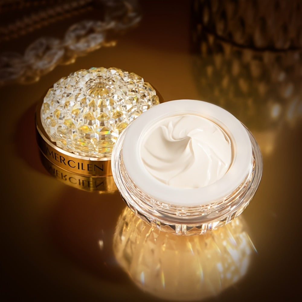 Cordyceps Niacinamide Face Cream — Alcohol-Free Moisturizing & Firming Daily Cream for Dry & Sensitive Skin, Luxury Embellished Jar, All Skin Types