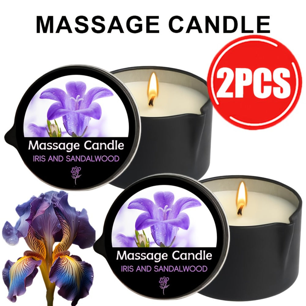 EVODUCK 6pcs/2pcs/1pc 2-In-1 Massage Oil Candle with Essential Oil Luxury Scented Candle with Soy Wax – Warm Moisturizing Body Lotion – Nail Salon, Spa, Pedicure, Beauty, Wedding, Christmas, Valentine'S Day Gift for Women (Total 12Oz/ – Each 2Oz)
