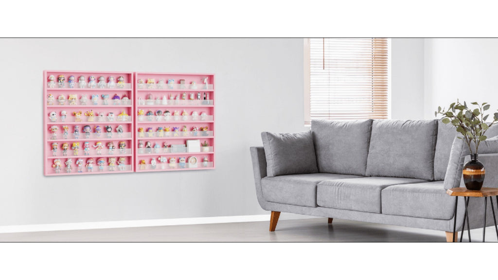 6 Layers/ 10 Layers Nail Polish Rack, Wall Mount Nail Polish Organizer W/ Acrylic Baffle, Salon Display Rack for Home Spa And Nail Studio, Pink/ White/ Black