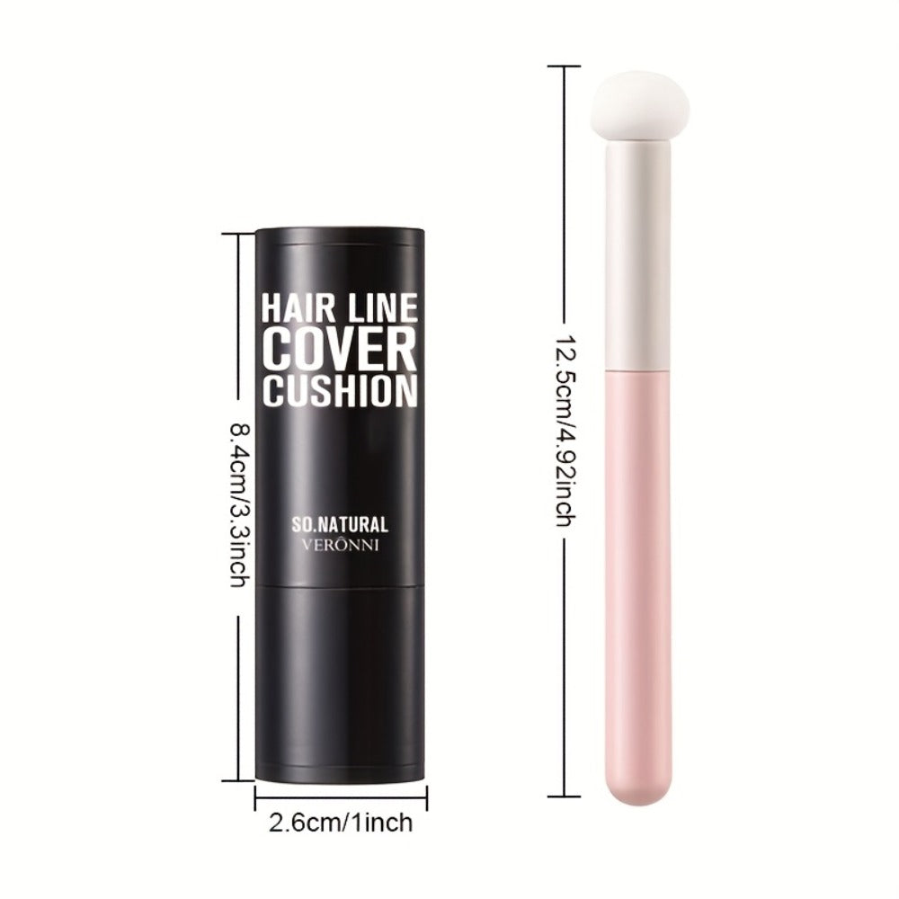 Hair Root Concealer Powder Stick with Brush — Instant Hair Root & Eyebrow Touch-Up | Paste Formula for Targeted Coverage | 8 Shades for Men & Women