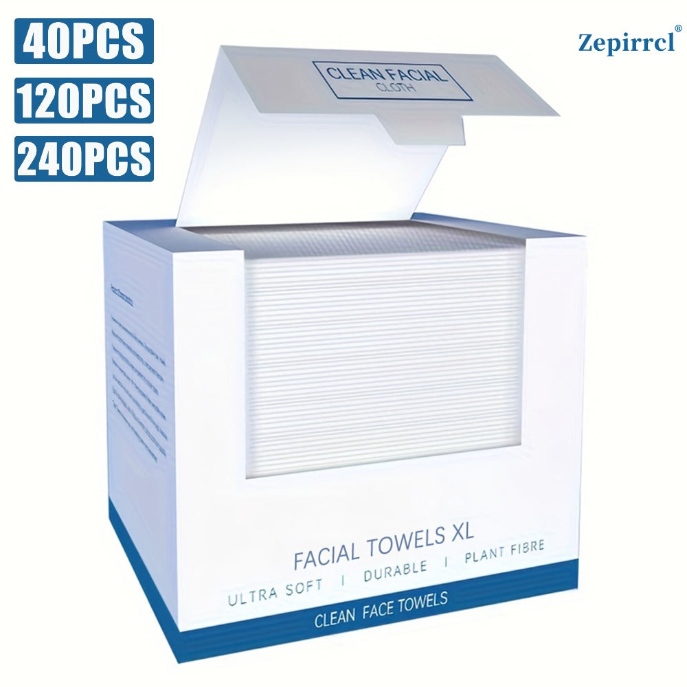 40/120/240pcs Disposable Boxed Facial Tissues, Facial Cleansing Tissues, Extra Large And Thickened, Soft And Skin-Friendly, Suitable for All Skin Types, Facial Cleansing And Care, 26*30cm(10.24*11.81in)