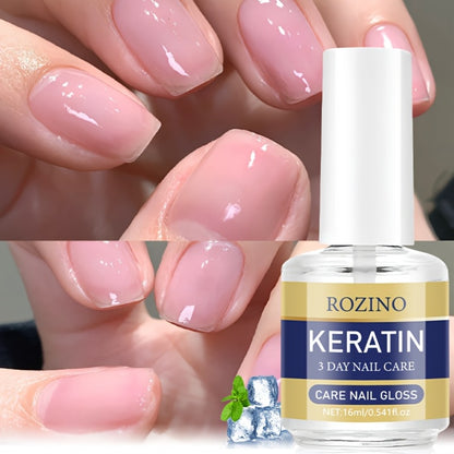Keratin Nail Polish Strengthener – 3pcs | Aloe Vera & Lavender Moisturizing Treatment for Dry Brittle Nails, Instant Hydration, Natural Nail Care, Korean Skincare Formula for Hands & Fingernails