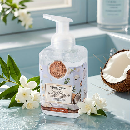 Foaming Hand Soap 500ml – Coconut Oil Formula, Cruelty-Free Moisturizing Foam Soap for Bathroom & Kitchen | Fresh Scents: Vanilla, Citrus, Guava, Coconut & More | 1pc or 2pcs Set
