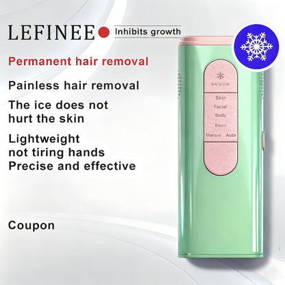 IPL Hair Removal Device 999K Flashes Painless Permanent Home Use 9 Levels Full Body Face Legs Underarms Bikini Line Women Men Upgraded Corded Laser Hair Remover with Dust Cover