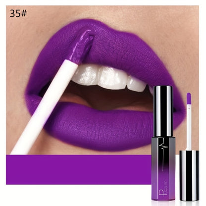 Matte Liquid Lipstick Velvet Finish 24H Waterproof - Long-Lasting High Pigment Anti-Smudge Cup-Proof Lip Glaze 20+ Bold Shades All Skin Tones Pudaier