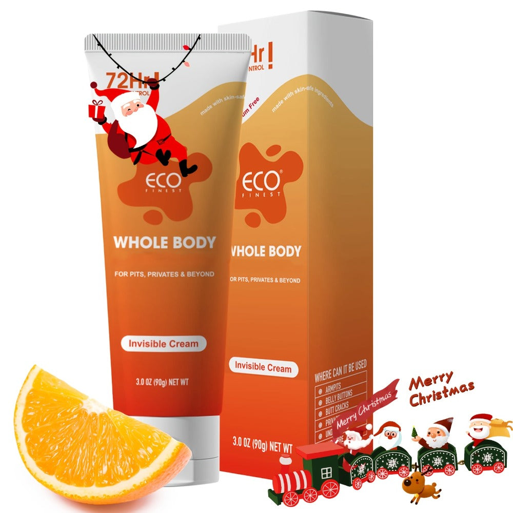 Complete Body Deodorant, Cream Tube, 72 Hours of Odor Protection, Made with Natural Ingredients, Safe for Skin, Scented with Orange And Lavender