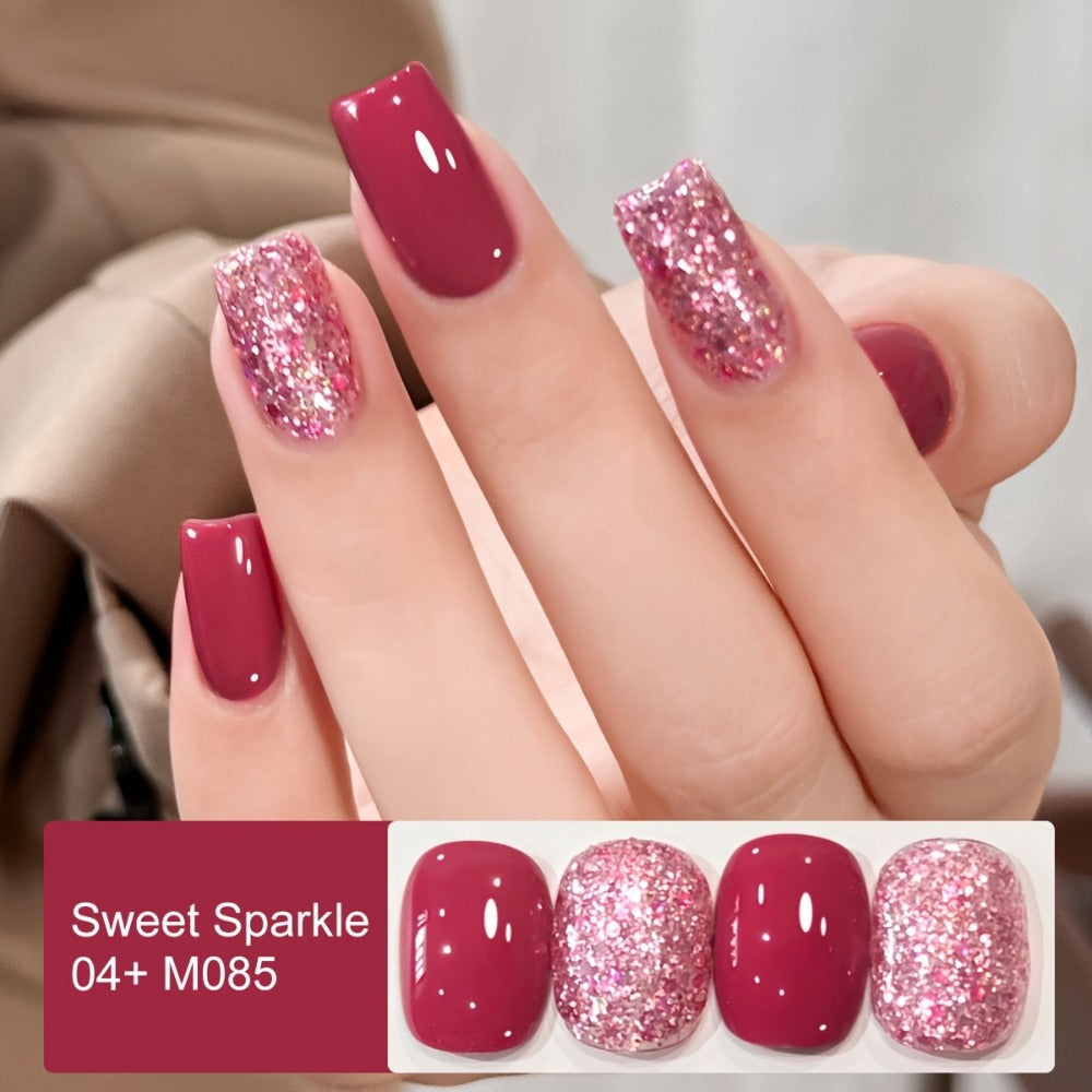 Glamorous Spring Nails Seasonal Nail Art 2Colors Set 0.51oz Nail Gel Polish Soaking LED Nail Gel Salon Female Nail Art Tools Four Seasons Fashion