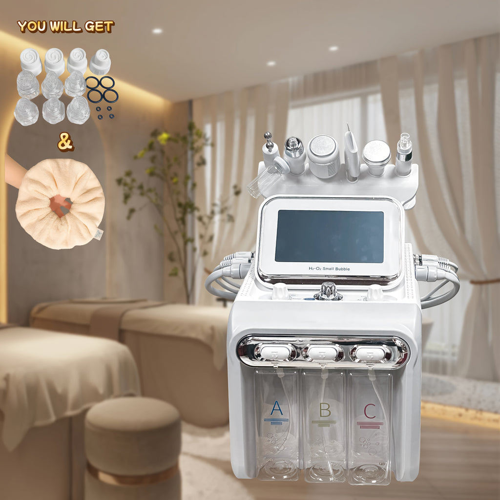 [Halloween Gift] Hydrogen-Oxygen Microbubble Beauty Device, Dual Large Pump 6-In-1/7-In-1 Hydrogen-Oxygen Microbubble Beauty Device, Facial Care, Home Beauty Device, Heartfelt Gift
