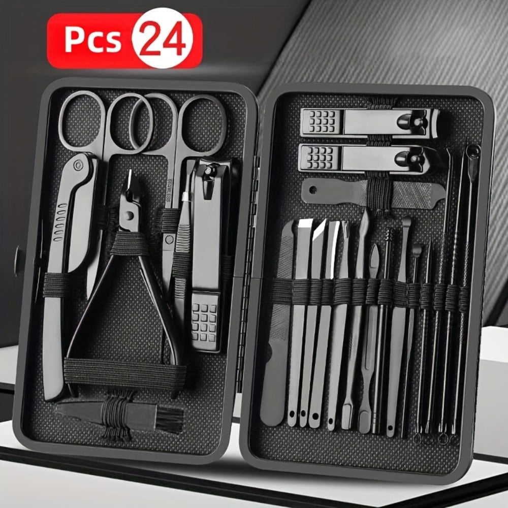 24/23-piece Professional Nail Clipper Set - Sharp blades, precise cutting, durable structure, suitable for trimming fingernails and toenails - Suitable for both men and women, you can get salon-quality nails at home, a comprehensive foot care Essential to
