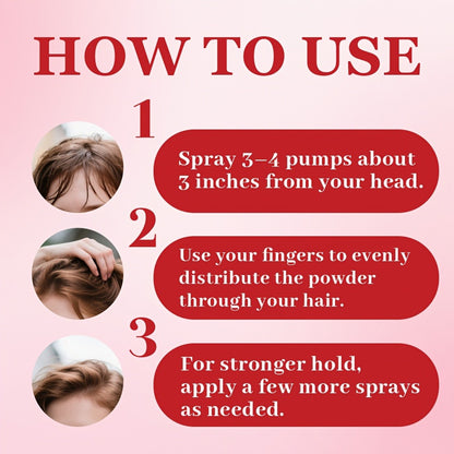 Hair Styling Powder Press Bottle - Oil Control Volumizing Powder for Texture & Natural Finish, Lightweight Dry Shampoo Alternative for Flat Oily Fine Hair
