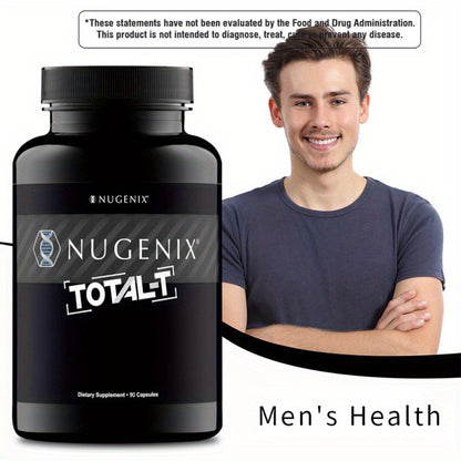 Total-T Men's Testosterone Support Supplement 5-Bottle Bundle | L-Citrulline, Fenugreek, Zinc, Vitamin B6 & B12 | Daily Men's Health & Vitality Formula for Energy, Strength & Hormonal Balance