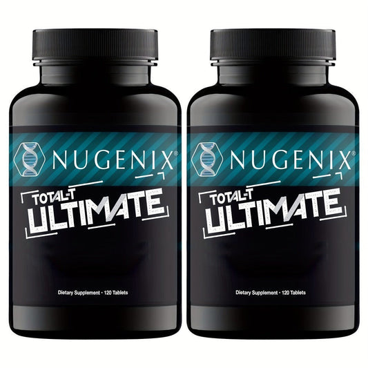 2 bottles - Total-T Ultimate - with D-Aspartic Acid, Horny Goat Weed, Tribulus, Maca, Stinging Nettle, Mood, Muscle Health